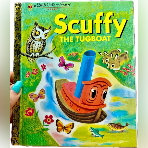 Scruffy the tugboat A little golden book excellent condition 1983 edition - Picture 2 of 10